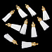 Набор украшений "Кисточки. Белые", цвет колпачка золото
