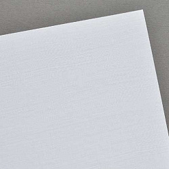 Заготовка для открытки 14,8х21 см с текстурой льна, цвет белый (ScrapMania)