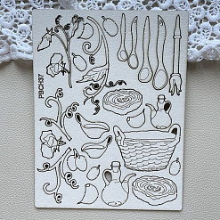 Чипборд "Оливковая рапсодия. Кулинарный", 13х17 см (PaperBlonde)