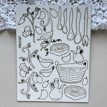 Чипборд "Оливковая рапсодия. Кулинарный", 13х17 см (PaperBlonde)