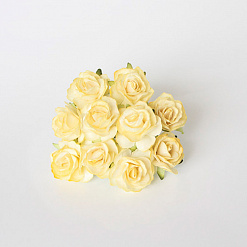 Букет кудрявых роз "Светло-желтые", 10 шт (Craft)