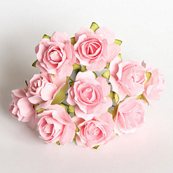 Букет кудрявых роз "Нежно-розовые", 10 шт (Craft)