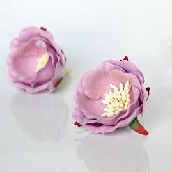 Цветок полиантовой розы "Сиреневый", 1 шт (Craft)