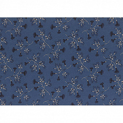 Отрез ткани 50х55 см "Лесные цветы синие" (Peppy)