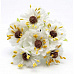 Букетик цветов с тычинками "Белый" (Рукоделие)