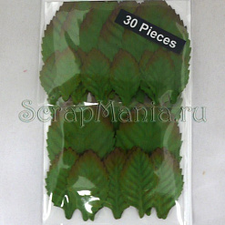 Листья бумажные "Трио", 30 шт, зелено-коричневые