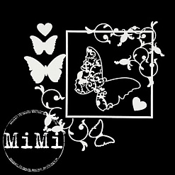 Набор украшений из чипборда "Узорная коллекция. Изящная бабочка" (MiMi Design)