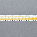 Лента репсовая "Желтая клетка", ширина 1,5 см, длина 0,9 м