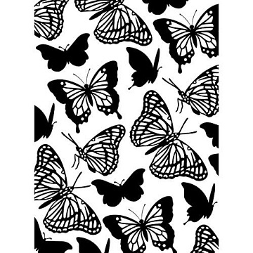 Папка для тиснения А6 "Текстура. Бабочки" (Darice)