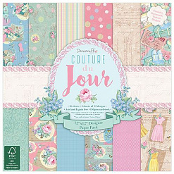 Набор бумаги 30х30 см "Couture du Jour", 36 листов (Dovecraft)