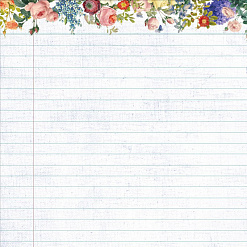 Набор бумаги 30х30 см "Floral tapestry", 12 листов (Memory-place)
