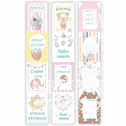 Набор карточек и надписей "Sweet baby girl" на русском и английском (Фабрика Декору)