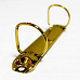 D-образный кольцевой механизм, 2 кольца, диаметр 32 мм, длина 12,3 см, цвет золото