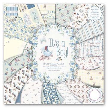 Набор бумаги 30х30 см "It's a boy!", 48 листов (First Edition)