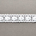 Лента кружевная хлопковая "Белая 6", ширина 2 см, длина 0,9 м