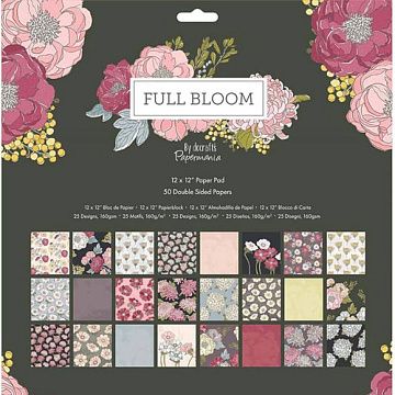 Набор бумаги 30х30 см "Full bloom", 50 листов (DoCrafts)
