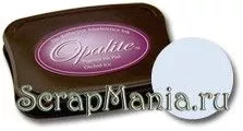Подушечка чернильная пигментная интерферирующая Opalite, размер 69х67 мм, цвет серебристый иней