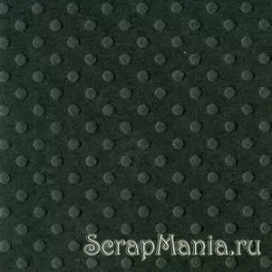 Кардсток Bazzill Basics 30,5х30,5 см однотонный с текстурой светлых точек, цвет черный