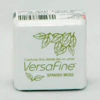 Подушечка чернильная пигментная на масляной основе Versafine, размер 33х33мм, цвет испанский мох