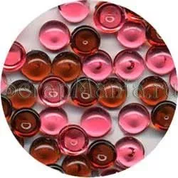 Половинки бусин "Вишня в шоколаде" (Dew Drops, Cherry choc)