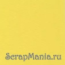 Кардсток Bazzill Basics 30,5х30,5 см однотонный с текстурой льна, цвет желтый