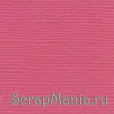Кардсток Bazzill Basics 30,5х30,5 см однотонный с текстурой холста, цвет фламинго