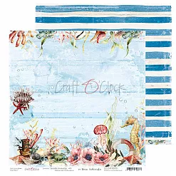 Бумага 30х30 см "Seaside greetings 3" (CraftO'clock)