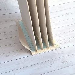 Переплет на 5 разворотов, с листами 15х15, цвет голубой, шаг 1 см Переплет на 5 разворотов, с листами 15х15, цвет голубой, шаг 1 см