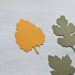 Набор вырубок "Листья", цвет оранжевый, зеленый