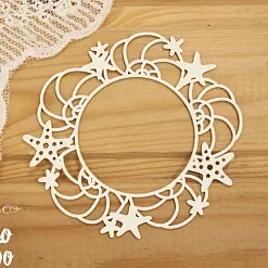 Чипборд "Рамка с рапанами 2" (Просто небо)