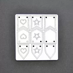 Набор украшений из чипборда "Вымпелы" (AL)