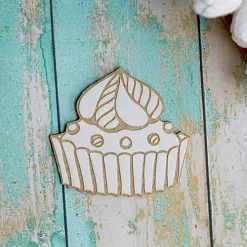 Украшение из чипборда "Пироженка" (ScrapКрым)