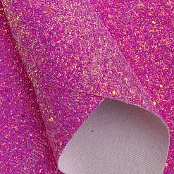 Отрез экокожи А4 "Блестки. Сиреневый"
