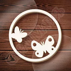 Шейкер "Круг. Бабочки", 8,3 см (СкрапМагия) Шейкер "Круг. Бабочки", 8,3 см (СкрапМагия)