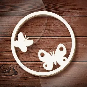 Шейкер "Круг. Бабочки", 8,3 см (СкрапМагия)