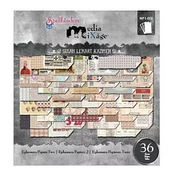 Набор бумаги 15х15 см "Ephemera " 36 листов (Spellbinders) Набор бумаги 15х15 см "Ephemera " 36 листов (Spellbinders)