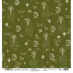 Набор бумаги 30х30 см "Винтажные рецепты", 11 листов (MonaDesign)