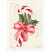 Тканевая карточка "Новогодняя рапсодия. Леденец" (ScrapMania)
