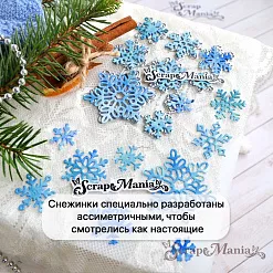 Нож "Снежинки живые", 3,9х4,2 см (ScrapMania)