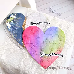 Нож "Пазл. Сердце", 10х10,2 см (ScrapMania)