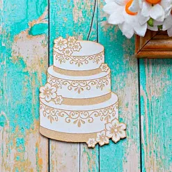 Украшение из чипборда "Торт" (ScrapКрым)