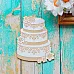 Украшение из чипборда "Торт" (ScrapКрым)