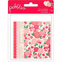 Набор бумажных конвертов "Любовные письма" (Pebbles) Набор бумажных конвертов "Любовные письма" (Pebbles)