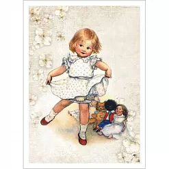 Тканевая карточка "Детские нежности. Будущая балерина" (ScrapMania)