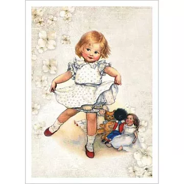 Тканевая карточка "Детские нежности. Будущая балерина" (ScrapMania)