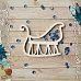 Чипборд "Снеговички. Шейкер. Сани большие" (ScrapMania)