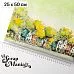 Отрез ткани 25х50 см на обложку блокнота "СуперБабушка. Домики" (ScrapMania)
