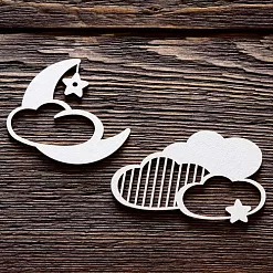 Набор украшений из чипборда "Месяц с облачками" (ArtLines) Набор украшений из чипборда "Месяц с облачками" (ArtLines)