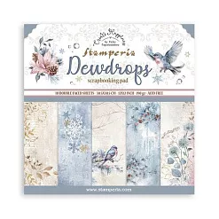 Набор бумаги 30х30 см "Dewdrops", 10 листов (Stamperia)