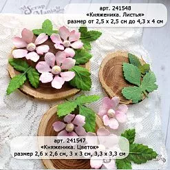 Нож "Княженика. Листья", 4х4,3 см (ScrapMania)